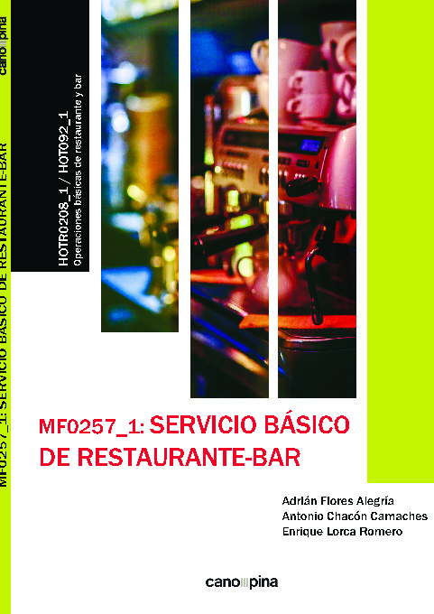 MF0257 Servicio básico de restaurante-bar
