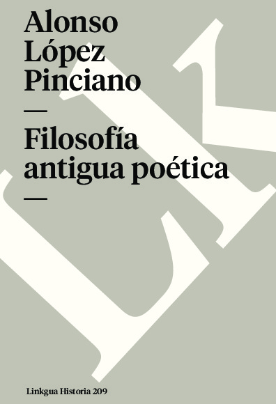 Filosofía antigua poética