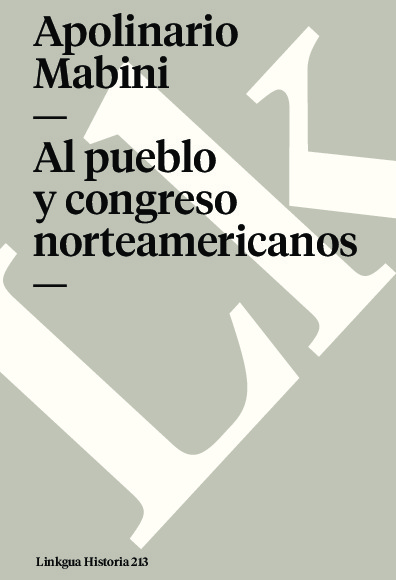 Al pueblo y congreso norteamericanos