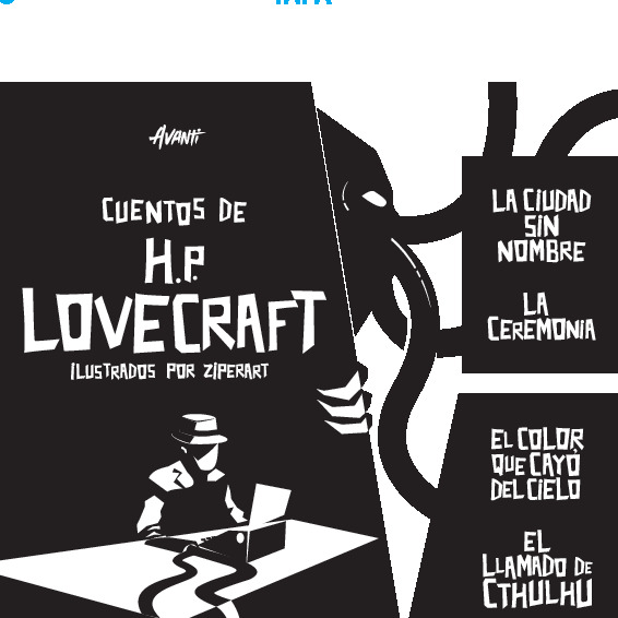 Cuentos de HP Lovecraft ilustrados por Ziperart