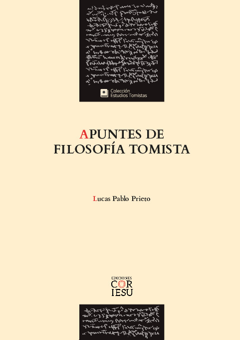 Apuntes de filosofía tomista