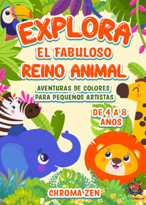 Explora el Fabuloso Reino Animal. Aventuras de Colores para Pequeños Artistas de 4 a 8 Años